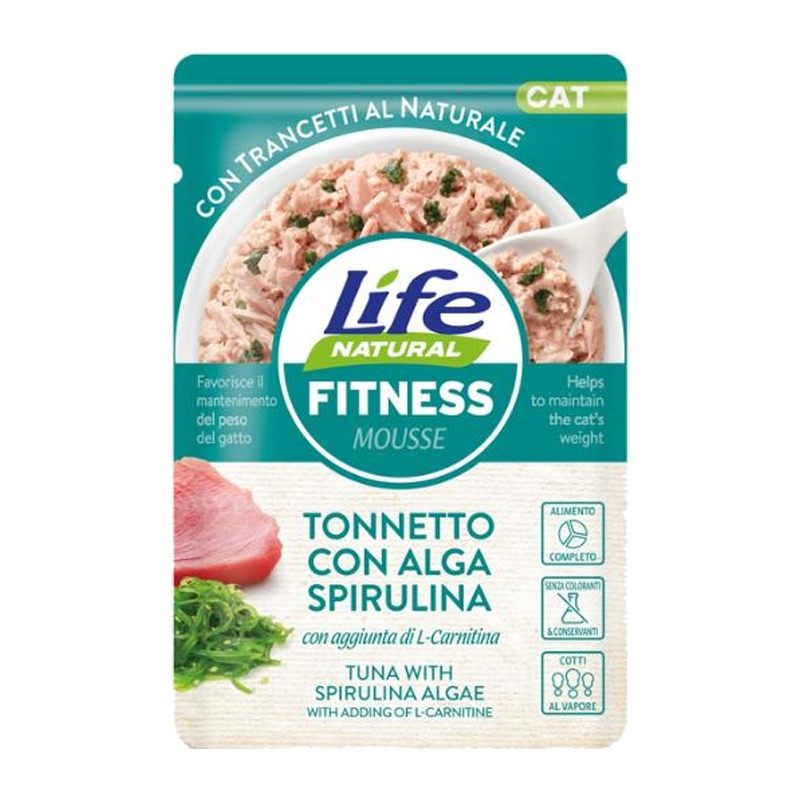 LIFE CAT BUSTINA 70G FITNESS TONNETTO ALGA SPIRULI