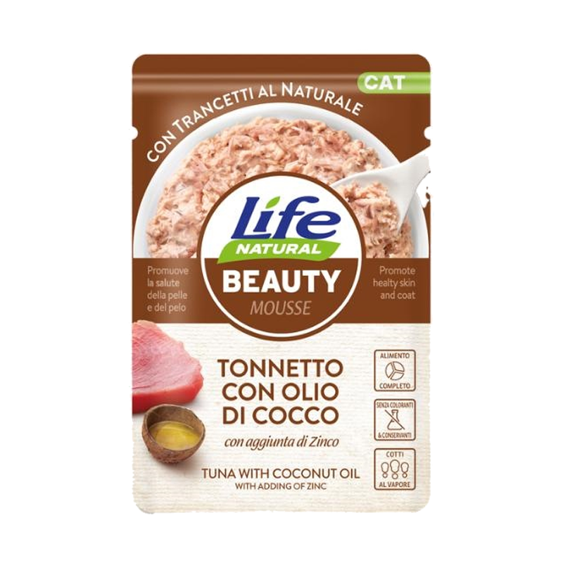 LIFE CAT BUSTINA 70G  BEAUTY TONNETTO OLIO DI COCC
