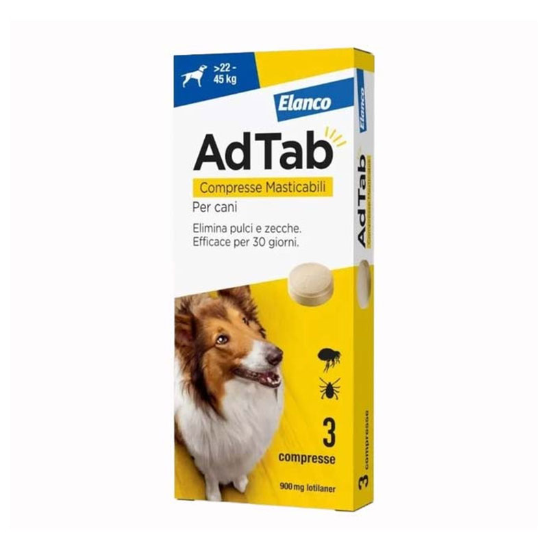 ELANCO ADTAB CANE 3 COMPRESSE 22 45KG
