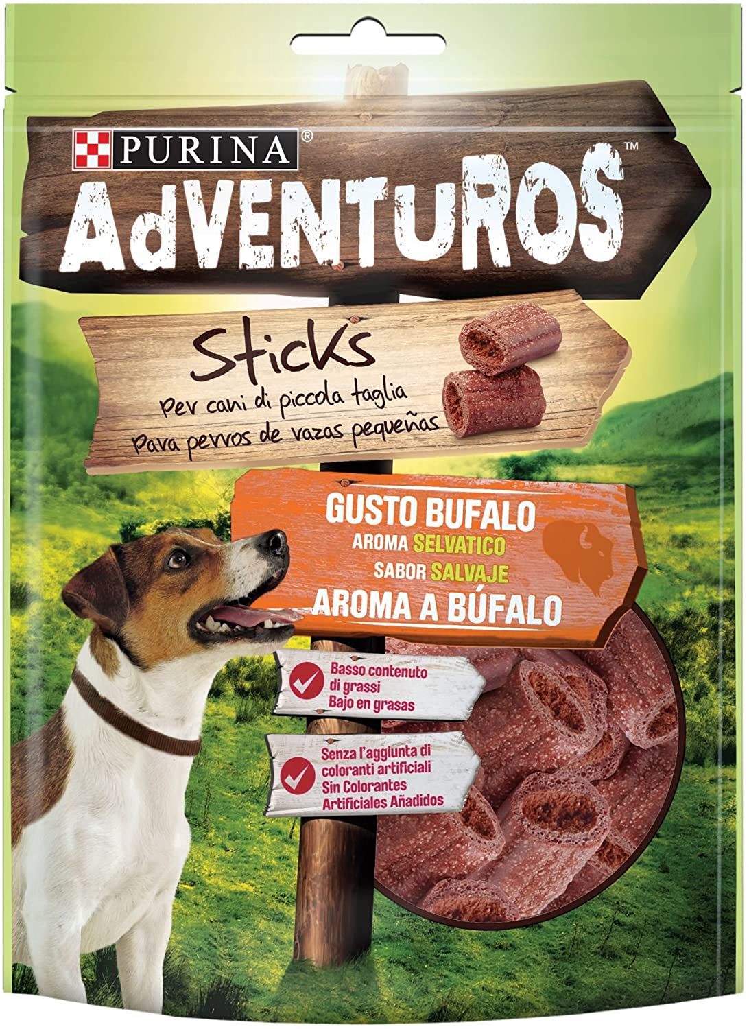 Purina adventuros 90g sticks small bufalo