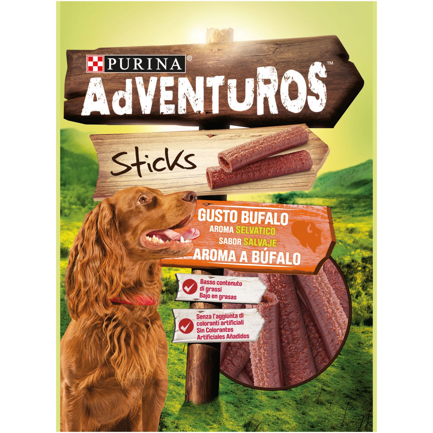 Purina adventuros 120g sticks bufalo 