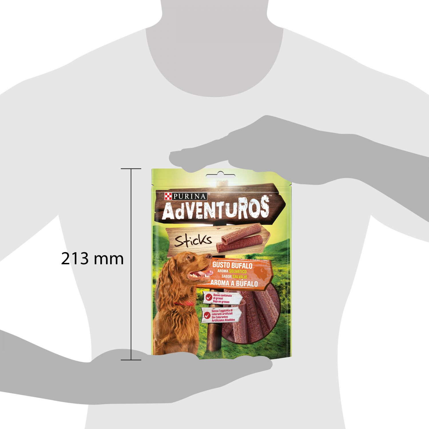 Purina adventuros 120g sticks bufalo 