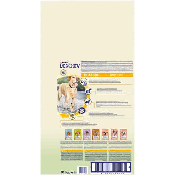 TONUS DOG CHOW 10KG CLASSIC POLLO