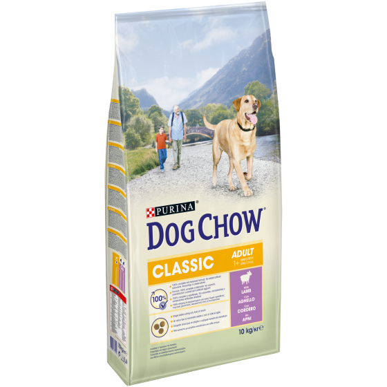 Tonus dog chow 10kg classic agnello