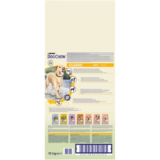 Tonus dog chow 10kg classic agnello