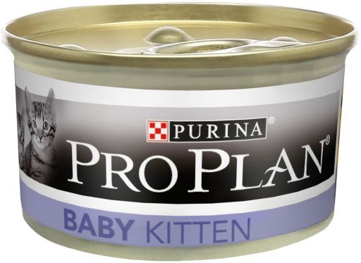 Pro plan cat lattina 85g baby kitten mousse pollo