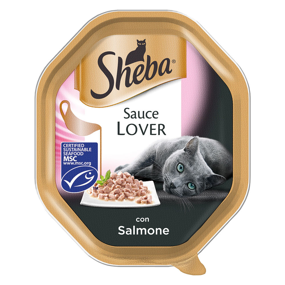 SHEBA VASCHETTA 85G SAUCE LOVER SALMONE 