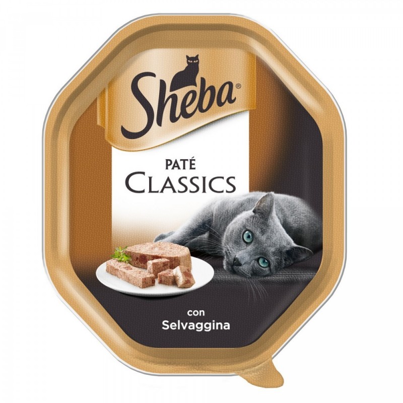 Sheba vaschetta 85g pate selvaggina 