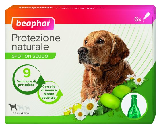 Beaphar prot nat spoton cane grande 30kg 6 pipette