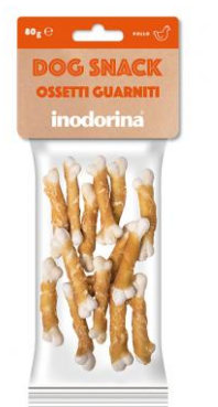 Inodorina snack ossetti guarniti pollo 80g