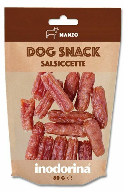 Inodorina snack salsiccette manzo 80g