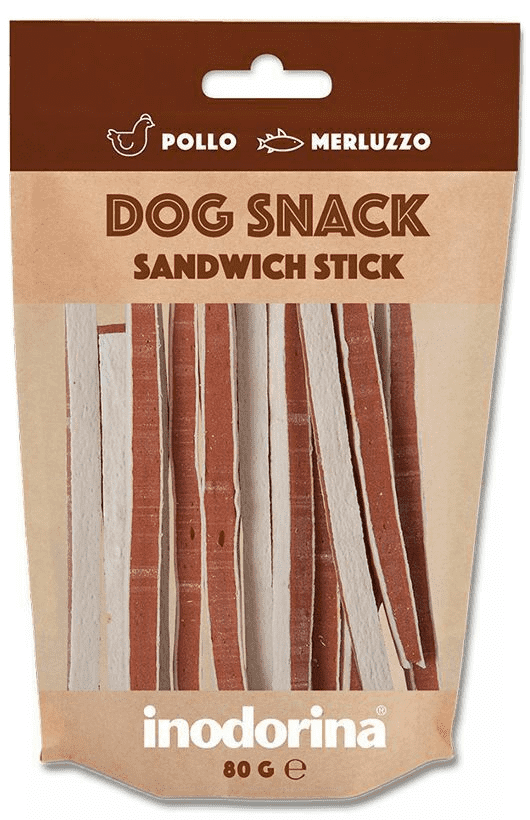 Inodorina snack stick pollomerluzzo 80g