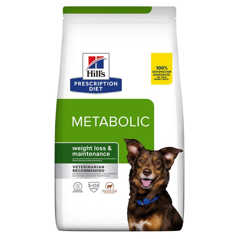 Hills vet cane 12kg metabolic agnello