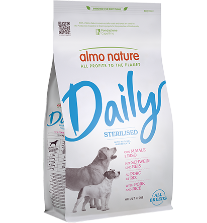 ALMO NATURE DOG DAILY 12KG STERILISED MAIALE