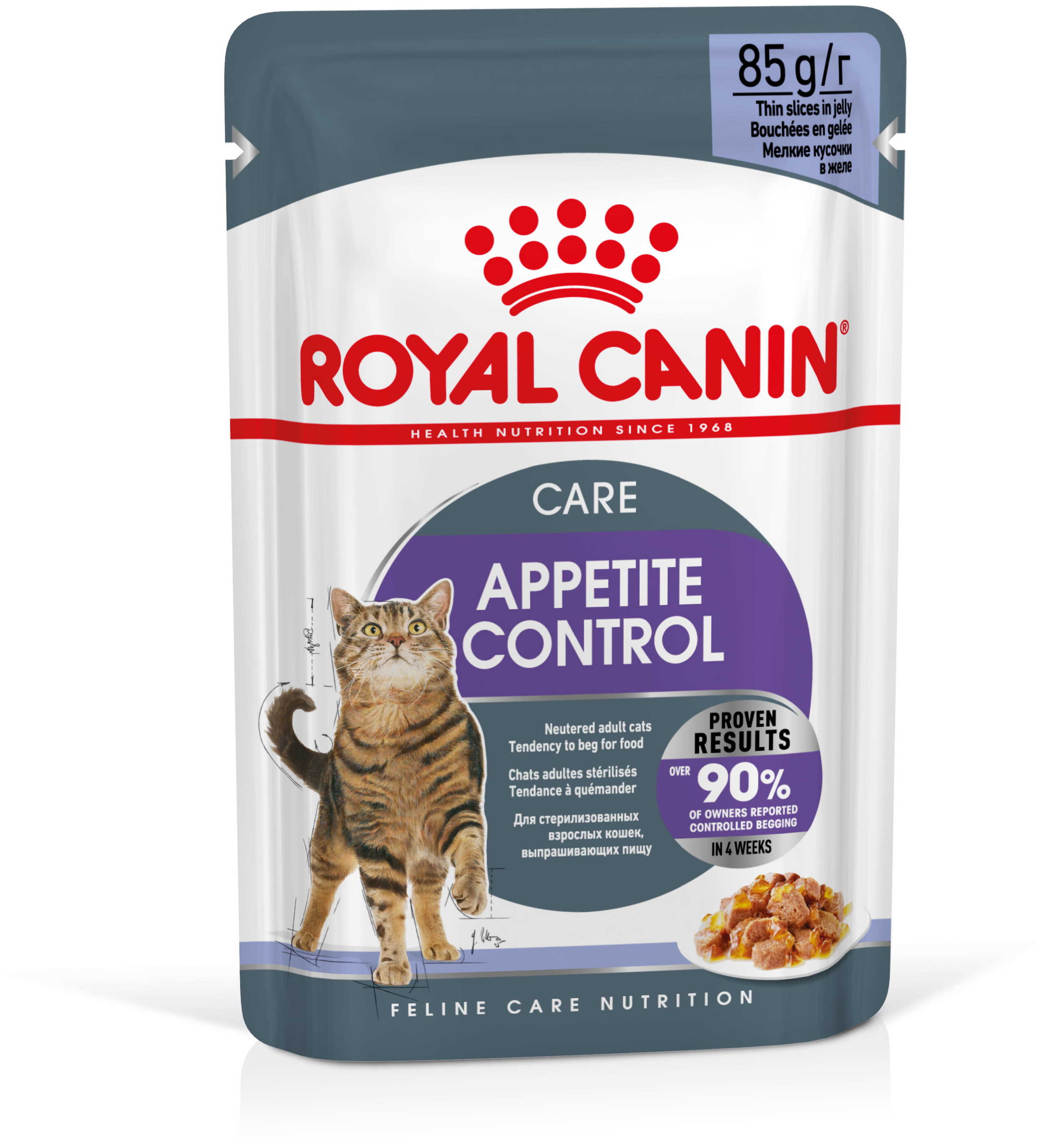 Royal canin cat bustina 85g jelly appetite control