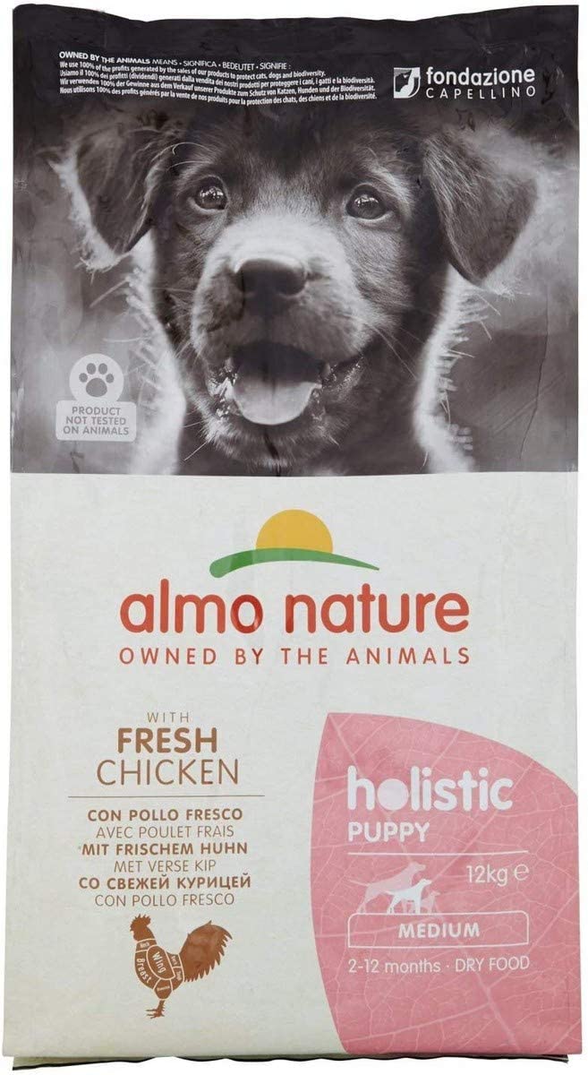 ALMO NATURE DOG HOLISTIC 12KG MEDIUM PUPPY POLLO 