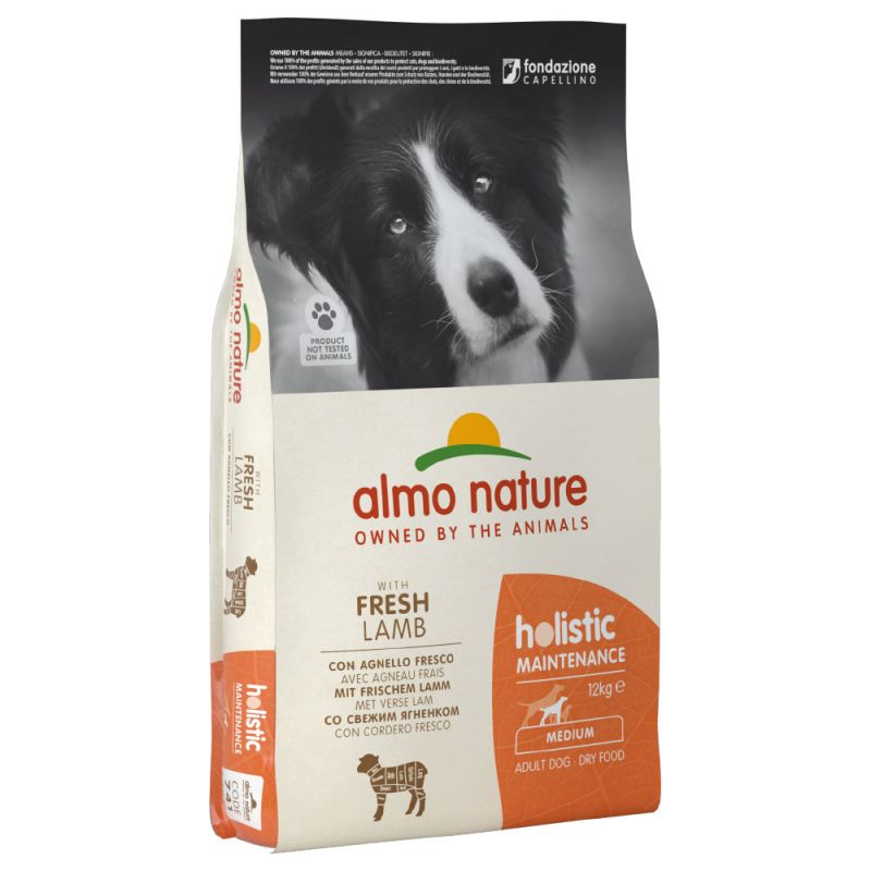 ALMO NATURE DOG HOLISTIC 12KG MEDIUM ADULT AGNELLO