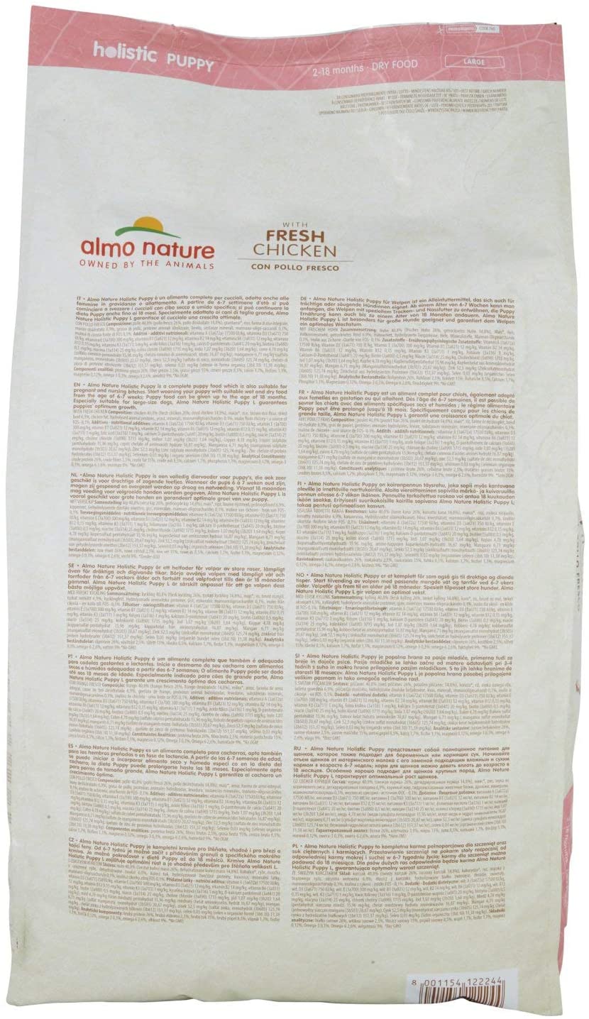 ALMO NATURE DOG HOLISTIC 12KG LARGE PUPPY POLLO 