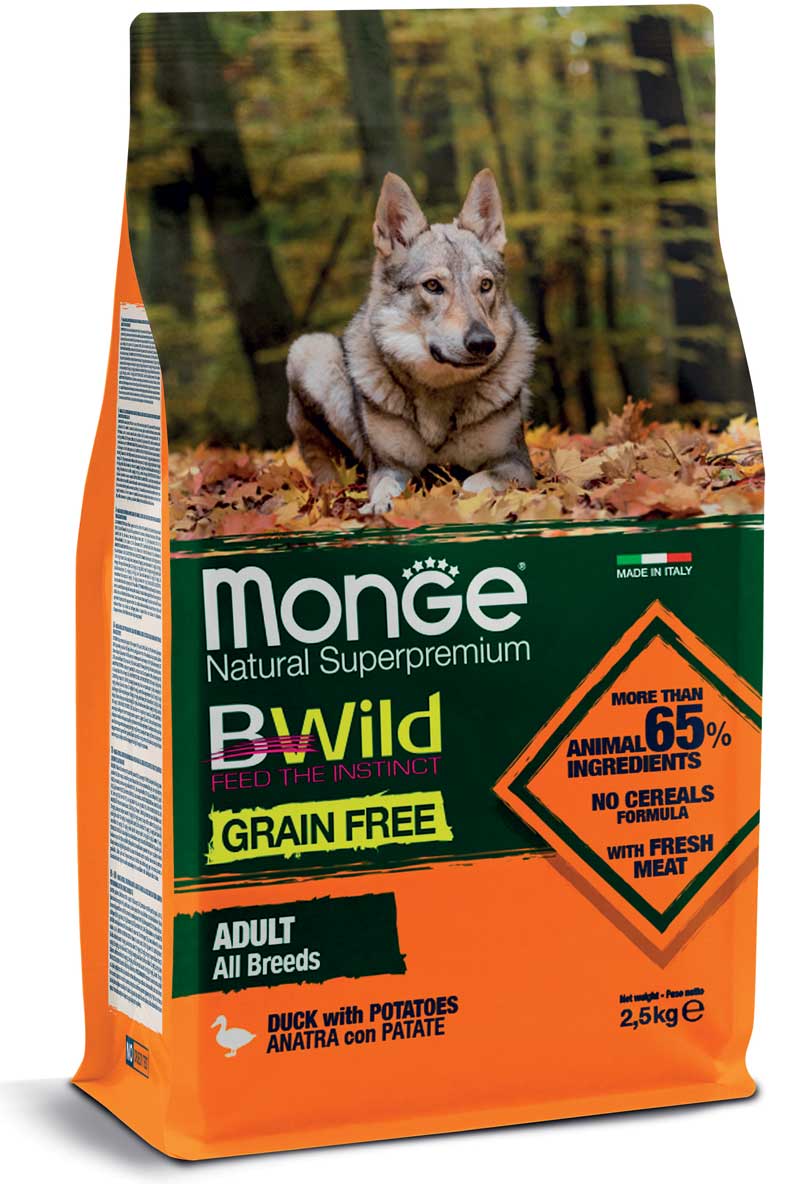 MONGE BWILD GRAIN FREE ANATRA