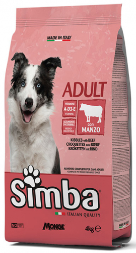 Simba dog 20kg manzo 