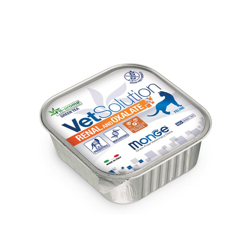 MONGE VET SOLUTION GATTO VASCHETTA 100G RENAL OXAL