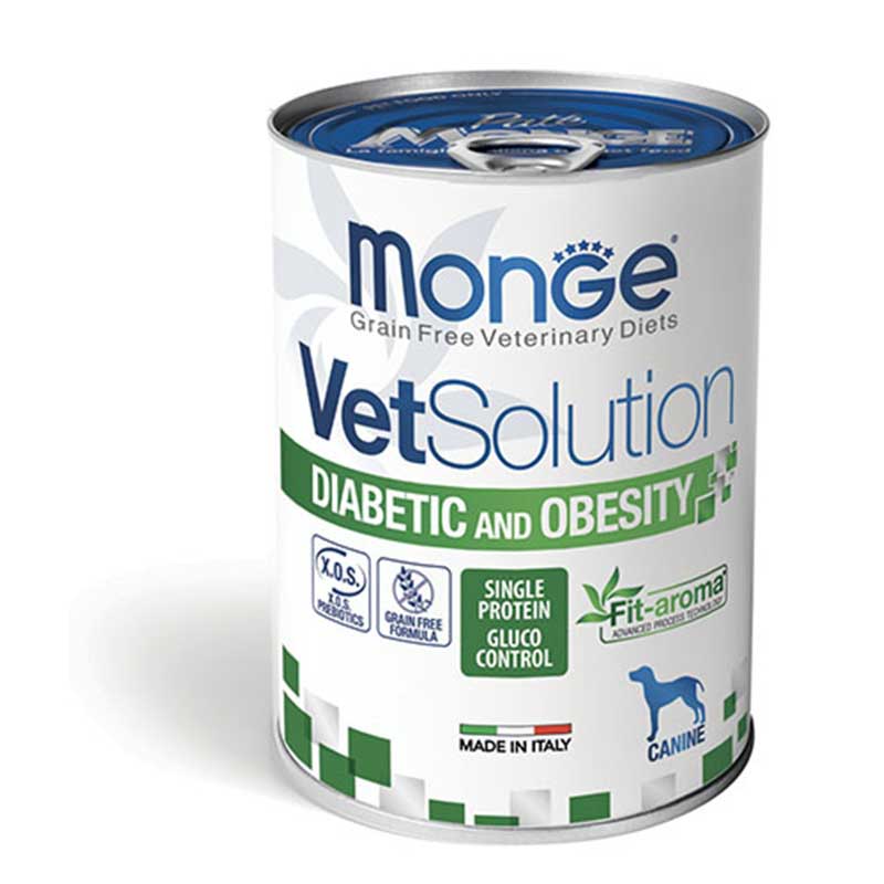 Monge vet solution cane lattina 400g diabetic
