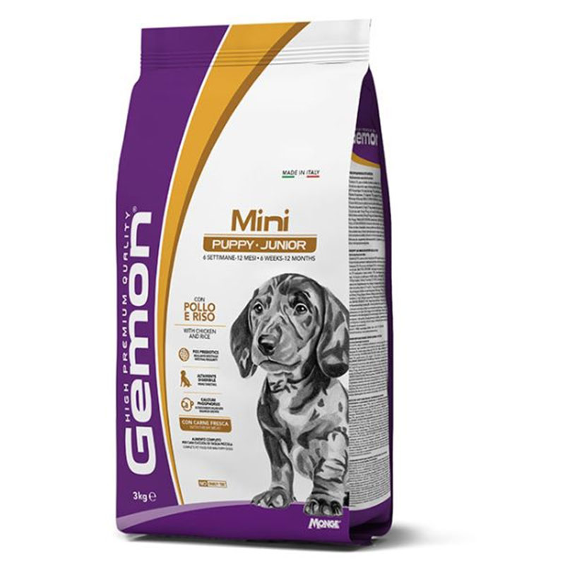 GEMON DOG 3KG MINI PUPPYJUNIOR POLLO 