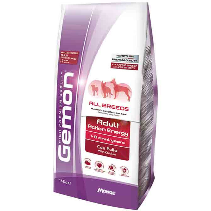 GEMON DOG 15KG MEDIUM ADULT ACTION ENERGY
