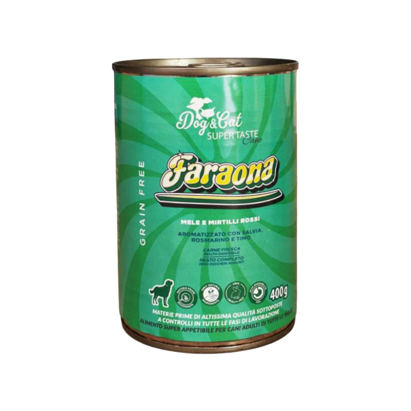 DOGCAT SUPERTASTE LATTINA 400G FARAONAMELEMIRTILLI