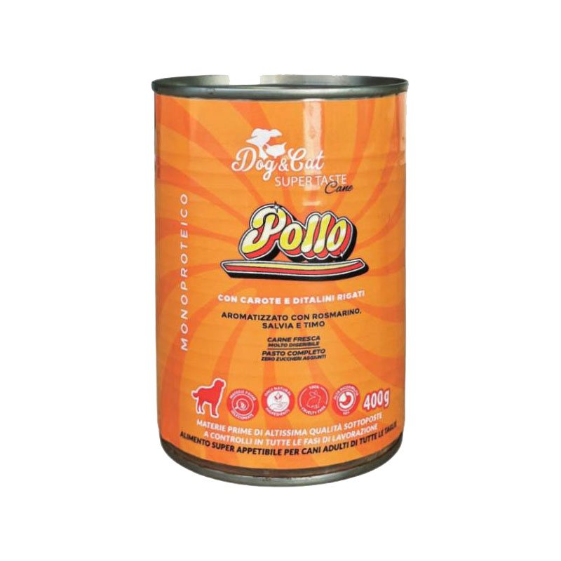 DOGCAT SUPERTASTE LATTINA 400G POLLOCAROTEDITALINI
