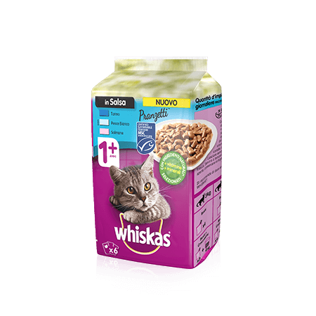 WHISKAS PRANZETTI 6X50G SALSA