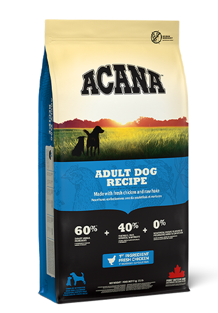 Acana dog heritage 11.4kg adult dog 