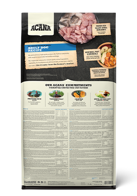 Acana dog heritage 11.4kg adult dog 