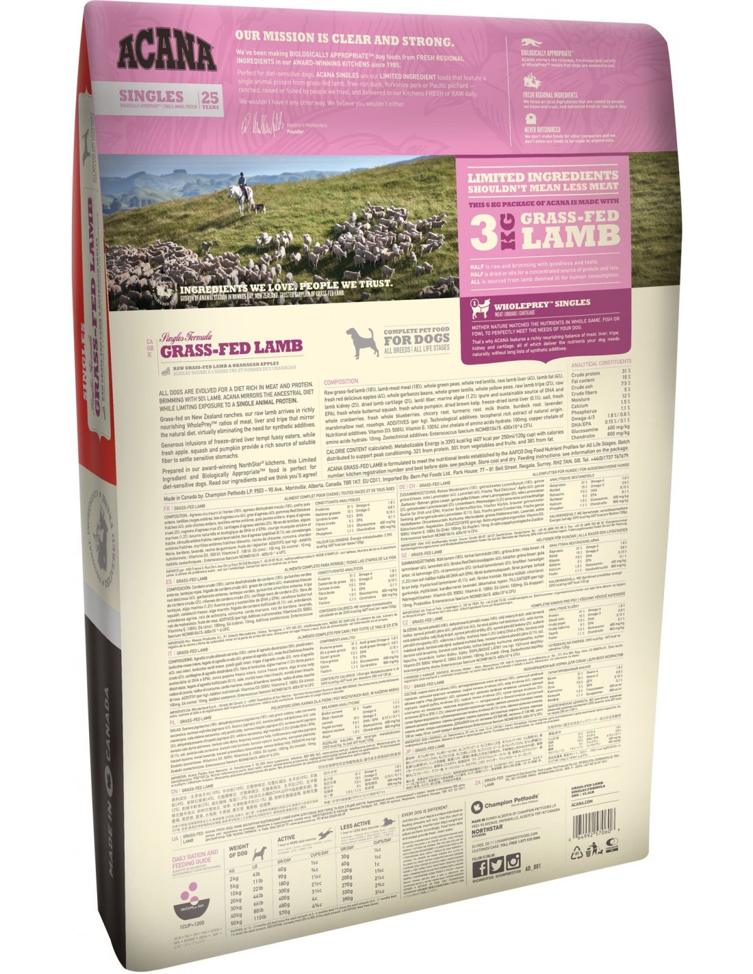 ACANA DOG GRASSFED LAMB