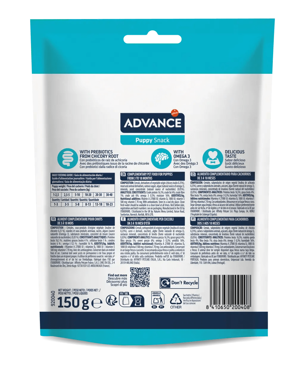 Advance diet snack puppy 150g