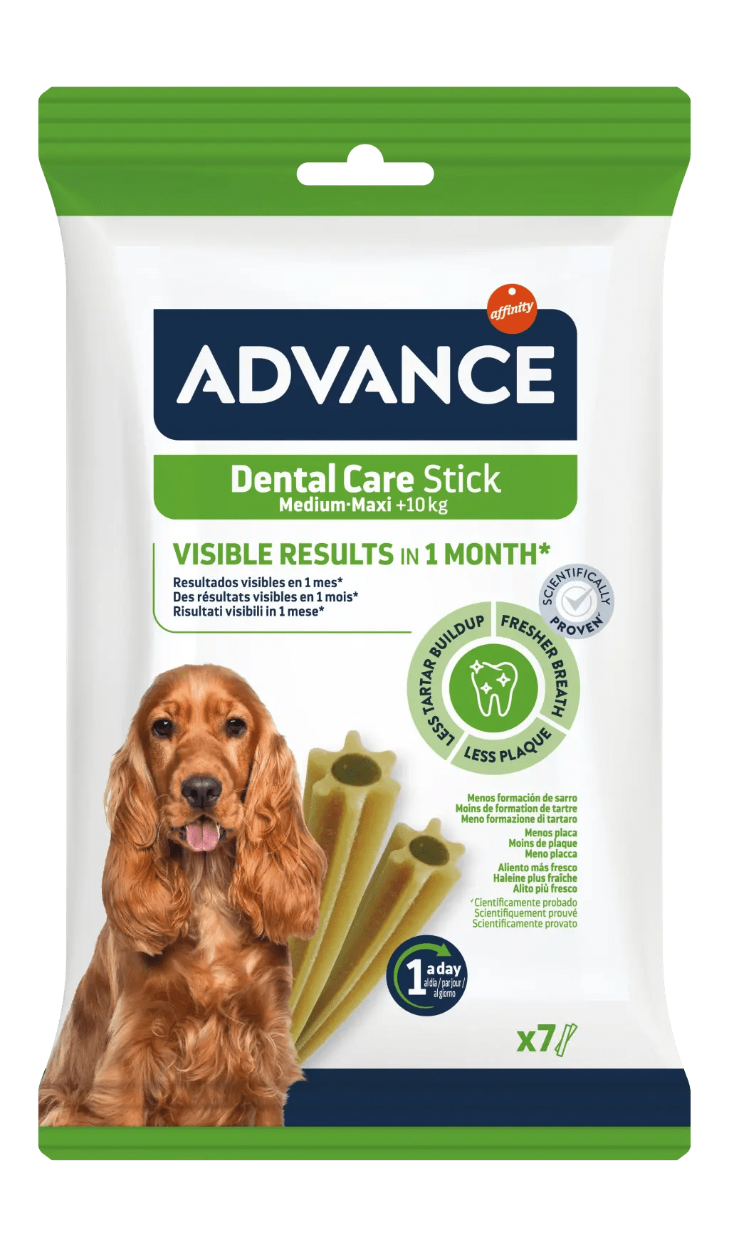 Advance diet snack dentalcare medium stick 180g