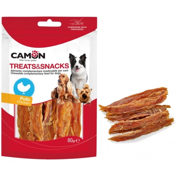 Camon snack 80g soft chicken strips 