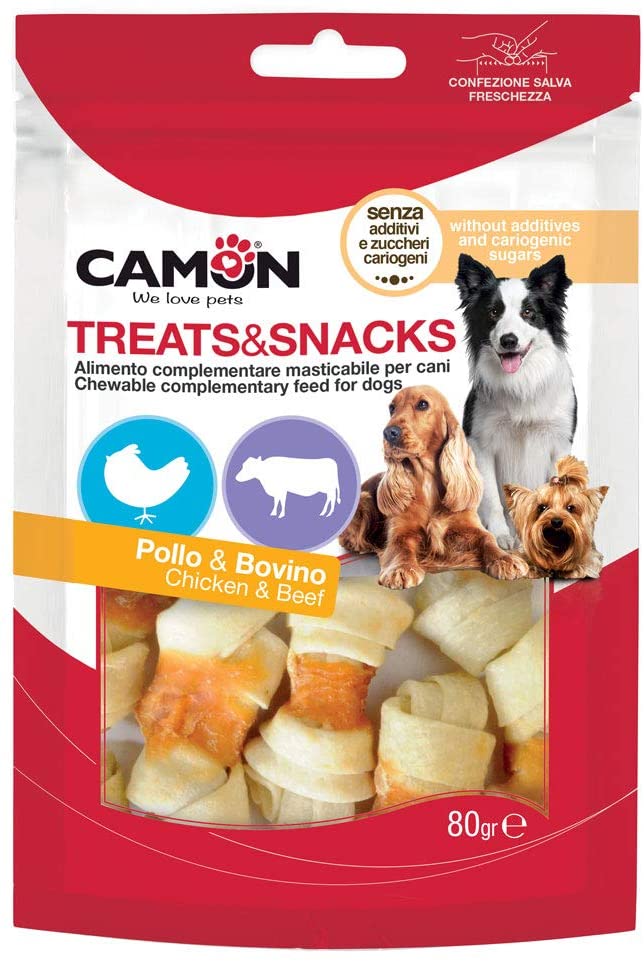Camon snack 80g chicken knotted bovine 