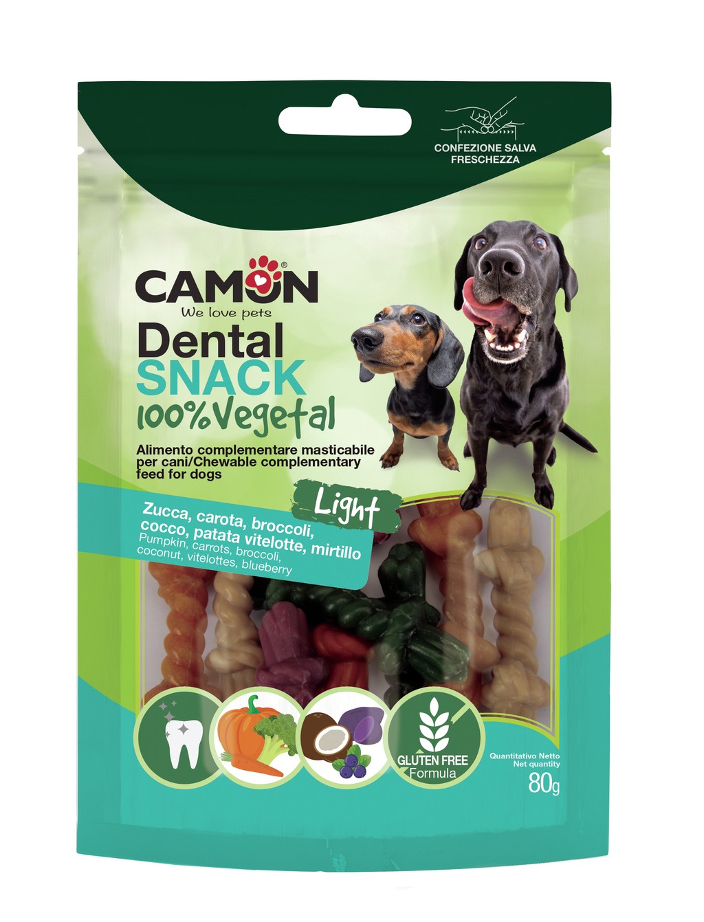 Camon snack bauveg 80g dental cotonosso 10pz