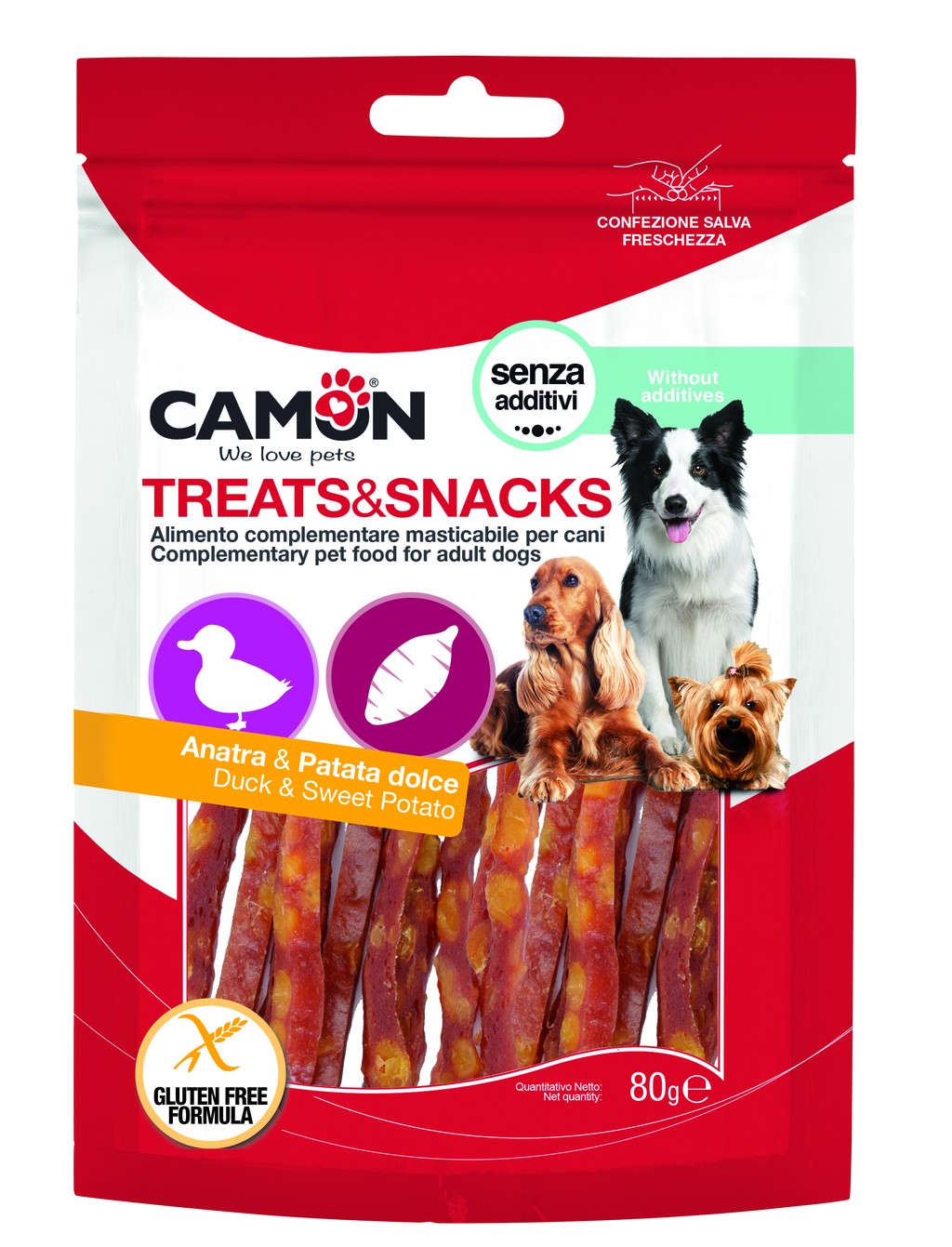 Camon snack 80g anatrapatate stick