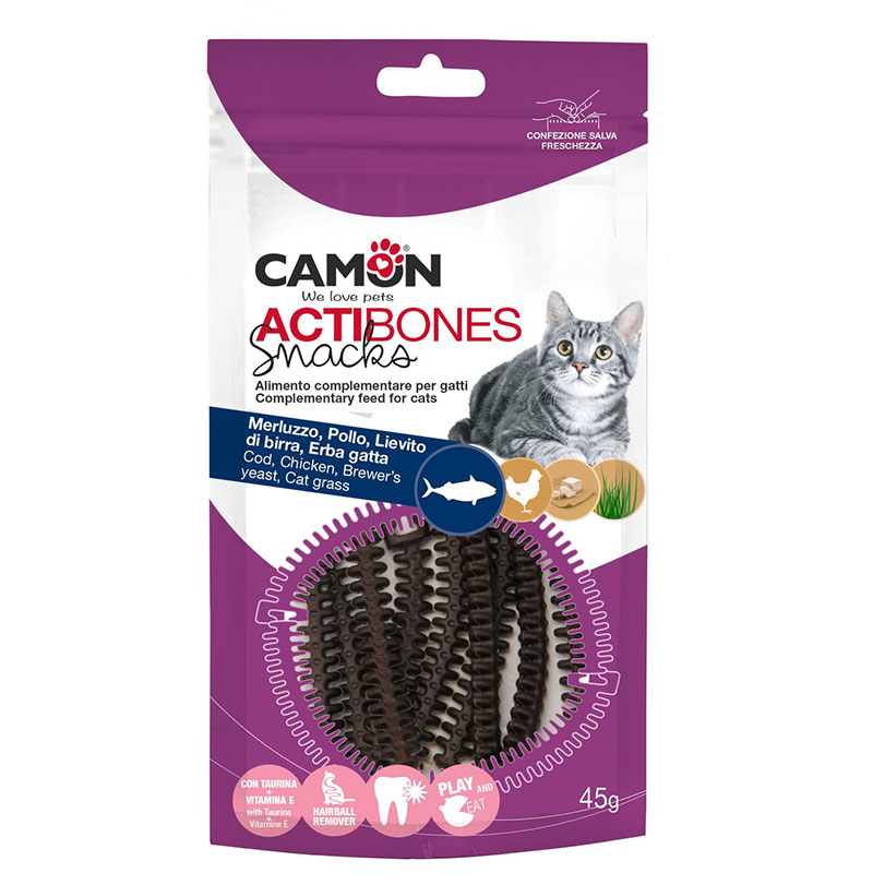 CAMON SNACK ACTIBONES 45G MERLUZZOPOLLO
