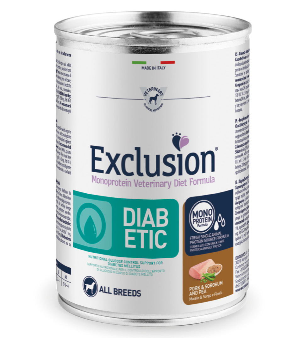 Exclusion diet lattina 400g diabetic maiale
