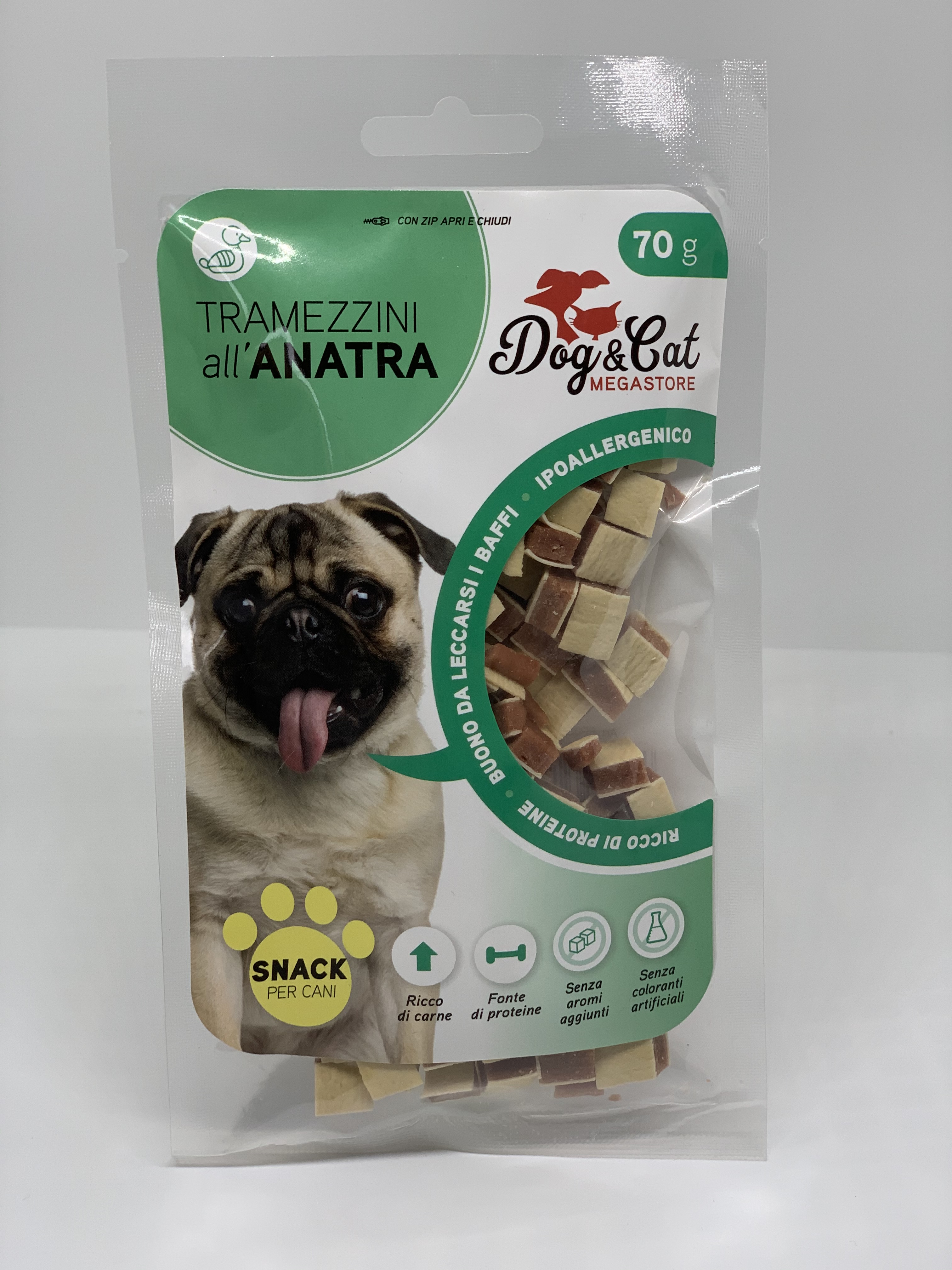 Dogcat snack 70g tramezzini anatra