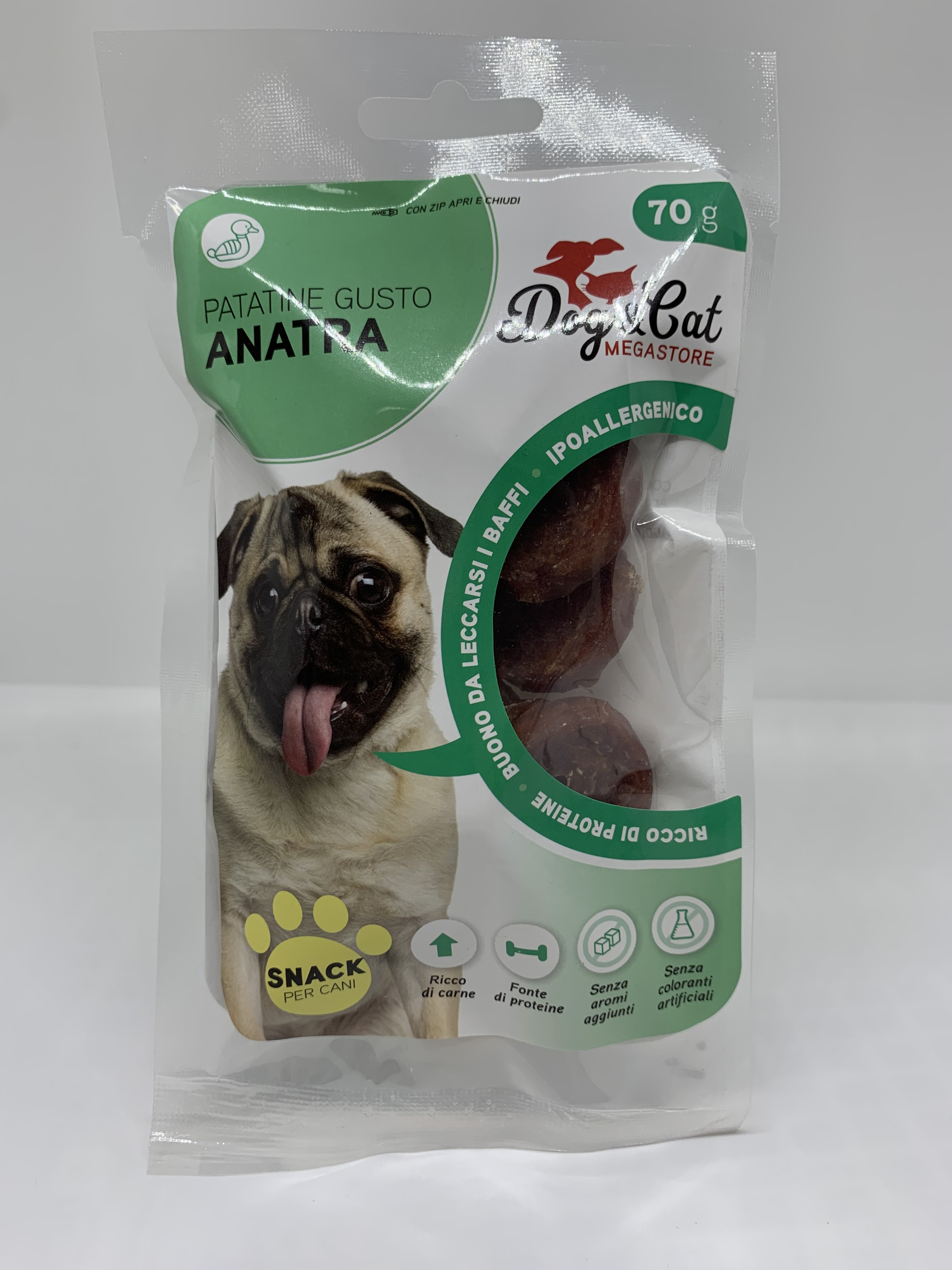 Dogcat snack 70g patatine gusto anatra