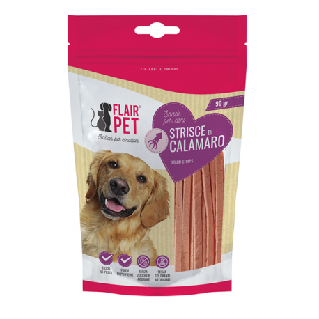 Flair pet snack 90g strisce calamaro