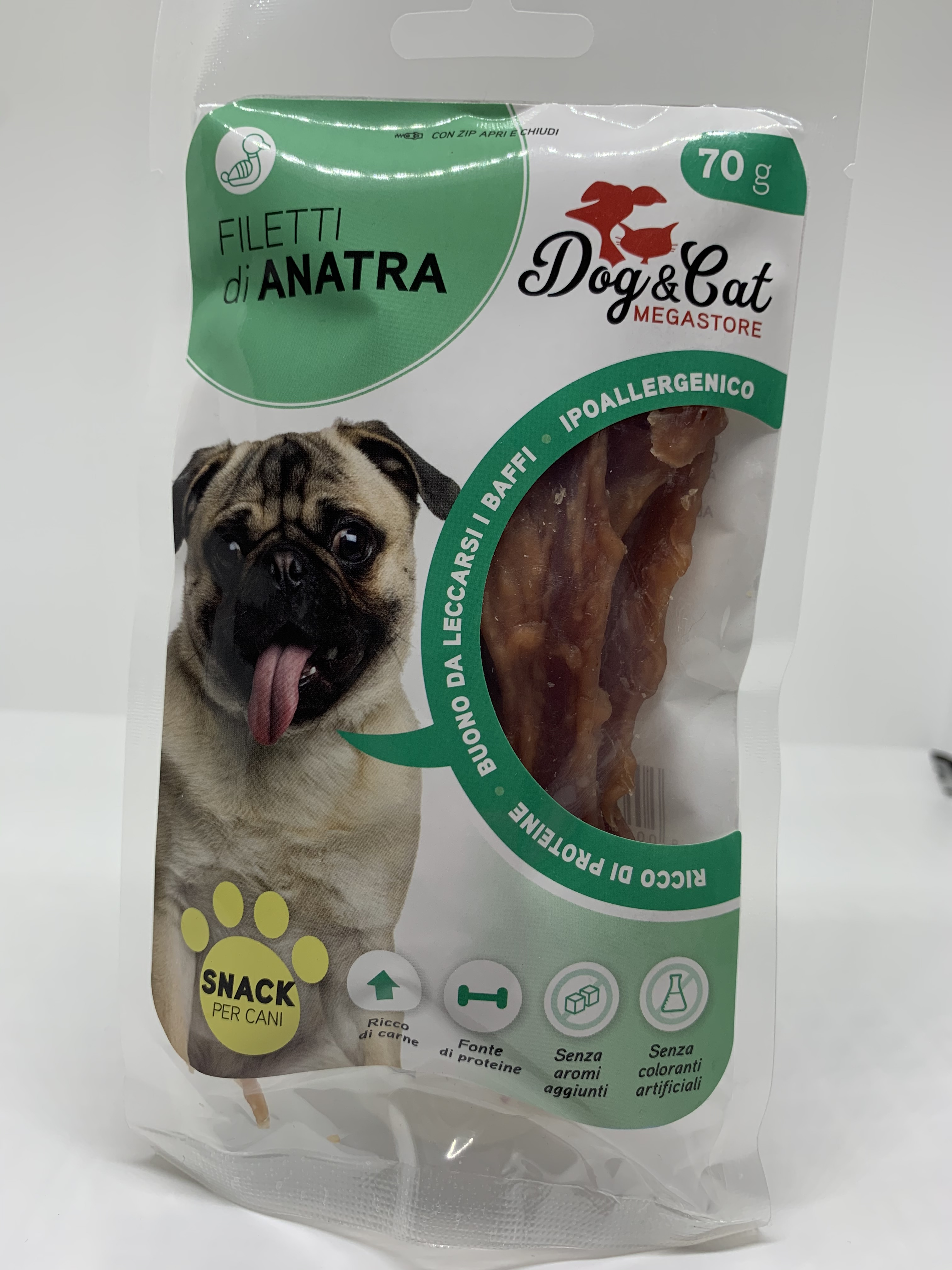 Dogcat snack 70g filetti anatra