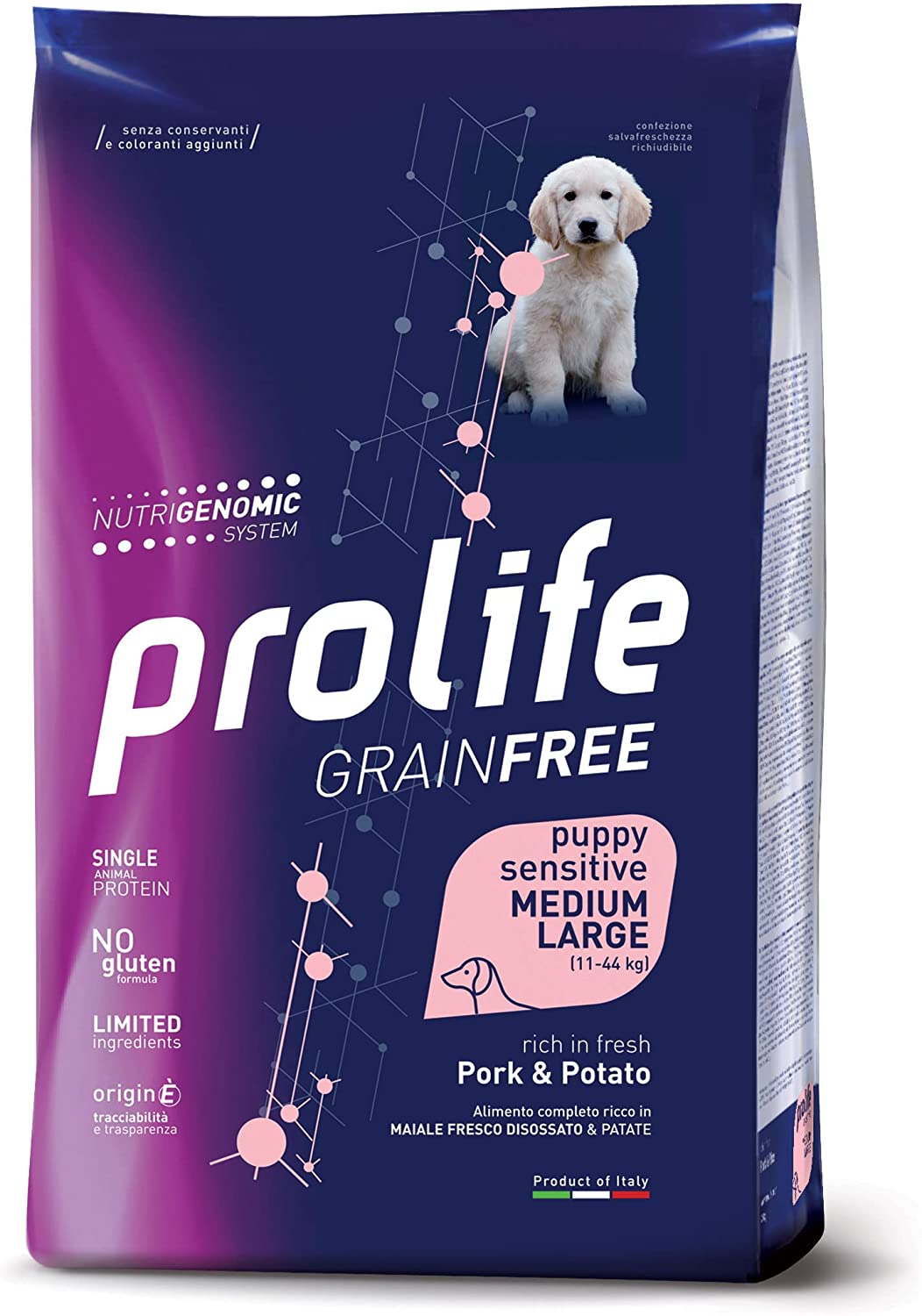 PROLIFE G FREE PUPPY SENSIT MAIALE