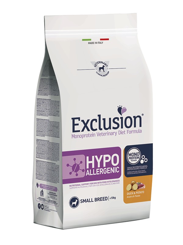 EXCLUSION DIET 2KG HYPOALLERGENIC SMALL ANATRA 