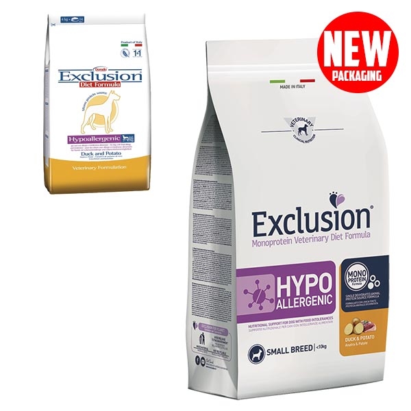 EXCLUSION DIET 2KG HYPOALLERGENIC SMALL ANATRA 