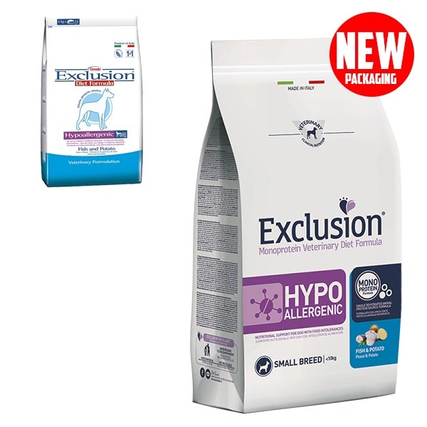 EXCLUSION DIET 2KG HYPOALLERGENIC SMALL PESCE
